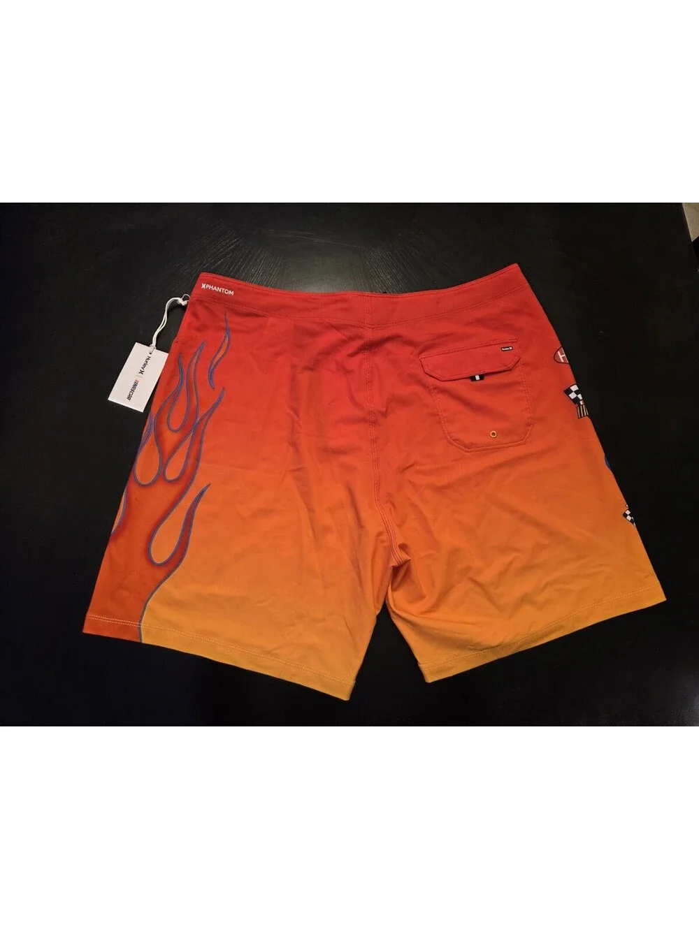 HURLEY X NASCAR MENS PHANTOM ECO NASCAR FLAMES BOARD SHORTS SIZE 36 -  NWT